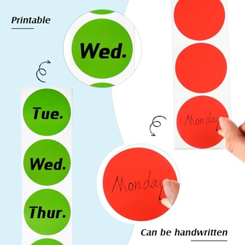 Pieces 2 Inch Color Coding Label Sticker 4 Assorted Colors Adhesive 2000