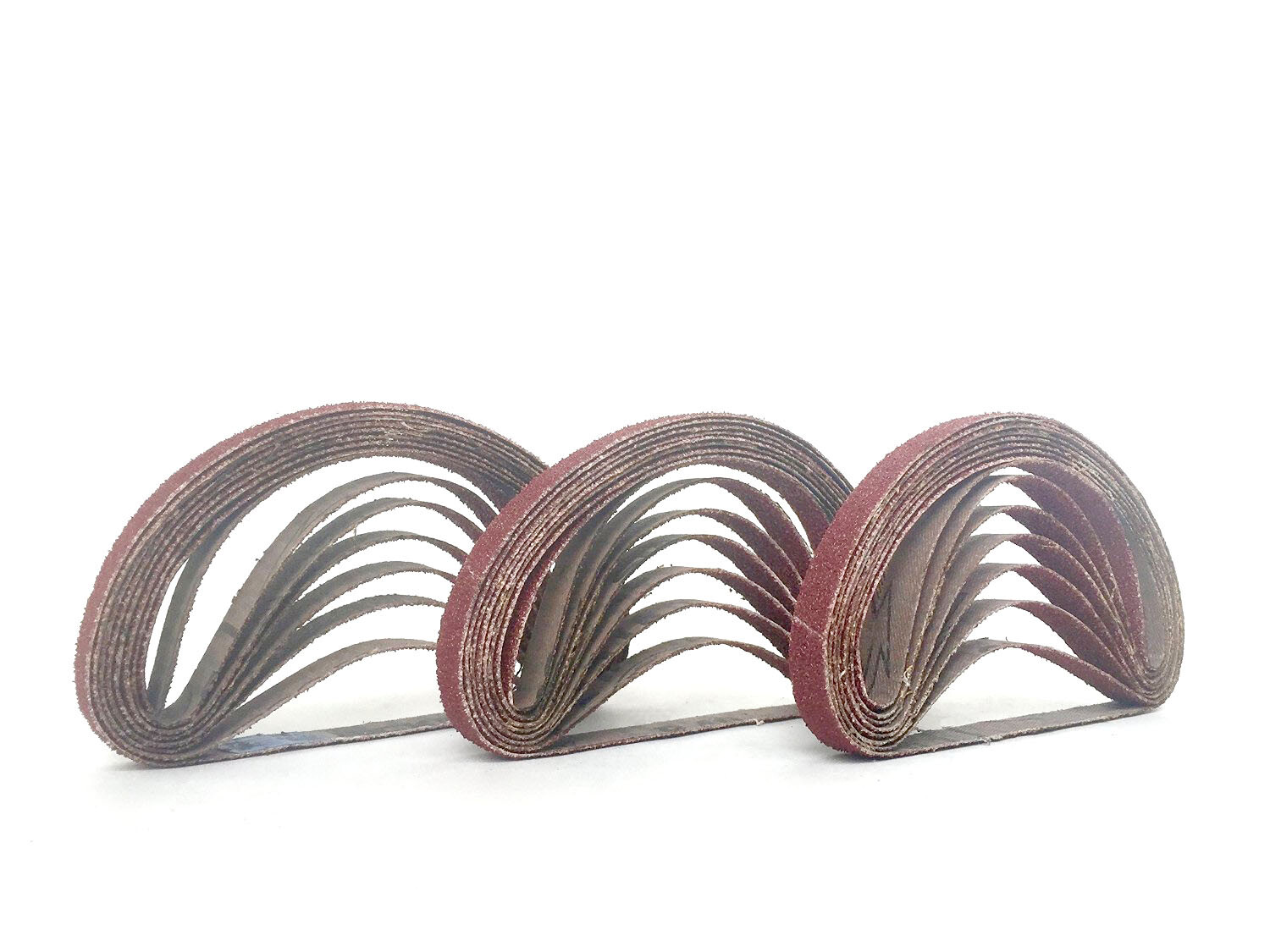 3/8 Inch X 13 Inch Aluminum Oxide Cloth Sanding Air File Belts (30 Pack)