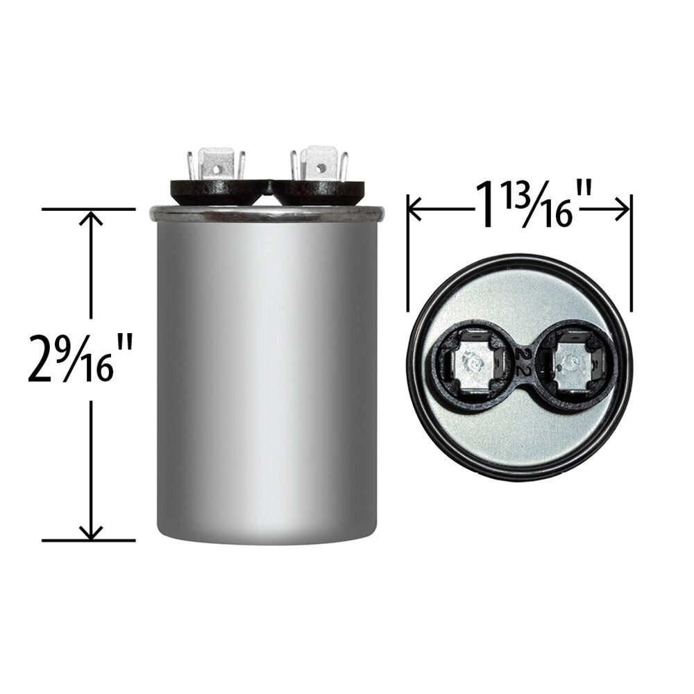 USA 7.5 uf/MFD 370-440 VAC volts Round Run Capacitor 50/60 Hz - Lot-1