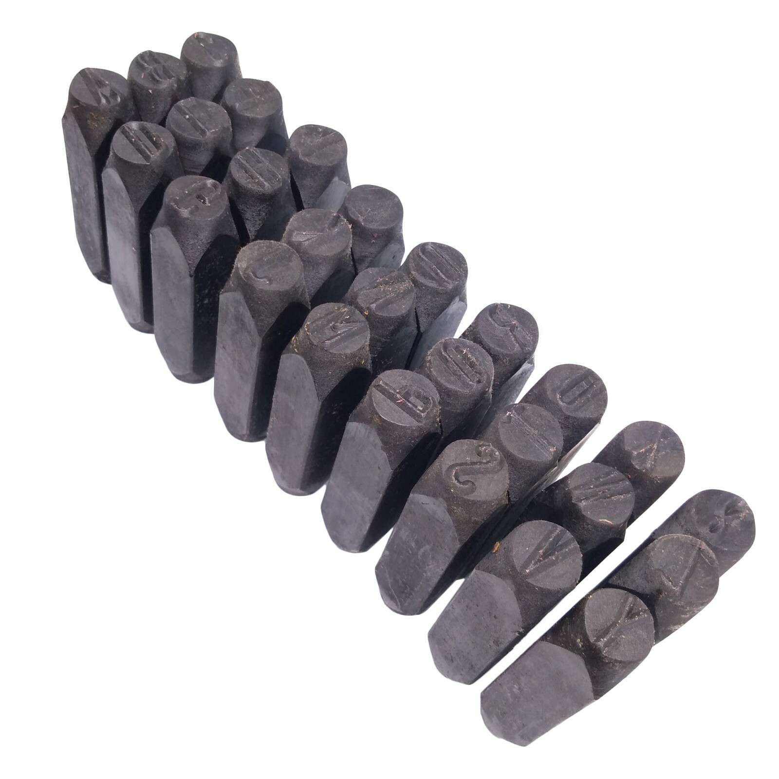36pcs 1/2" 12.5mm Letter & Number Stamp Punch Set Hardened Steel