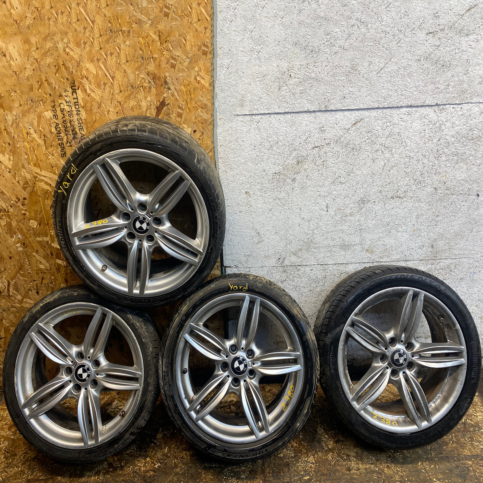 11-16 Bmw 528 535 550 F10 Wheel Rim Style 351 19X9j 5 Double Spoke Set Of 4 Oem