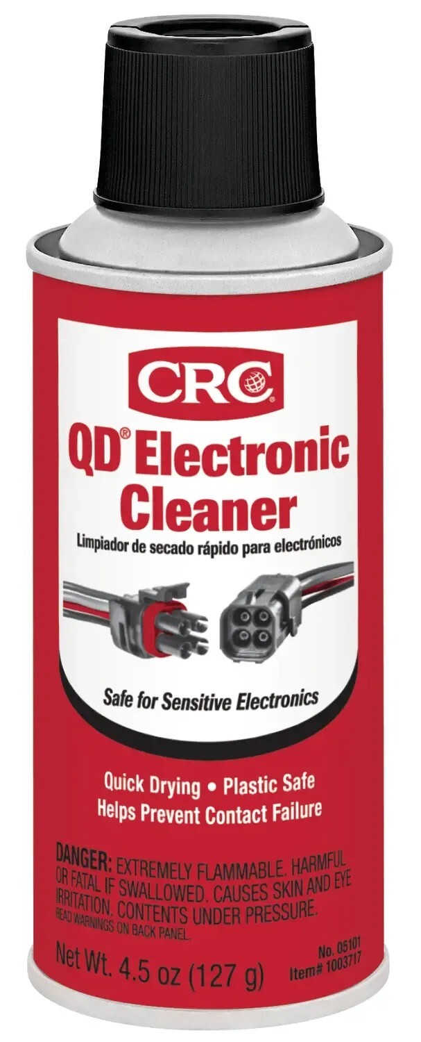 CRC 05101 QD Electronic Cleaner 4.5 oz, Quick Drying - Plastic Safe