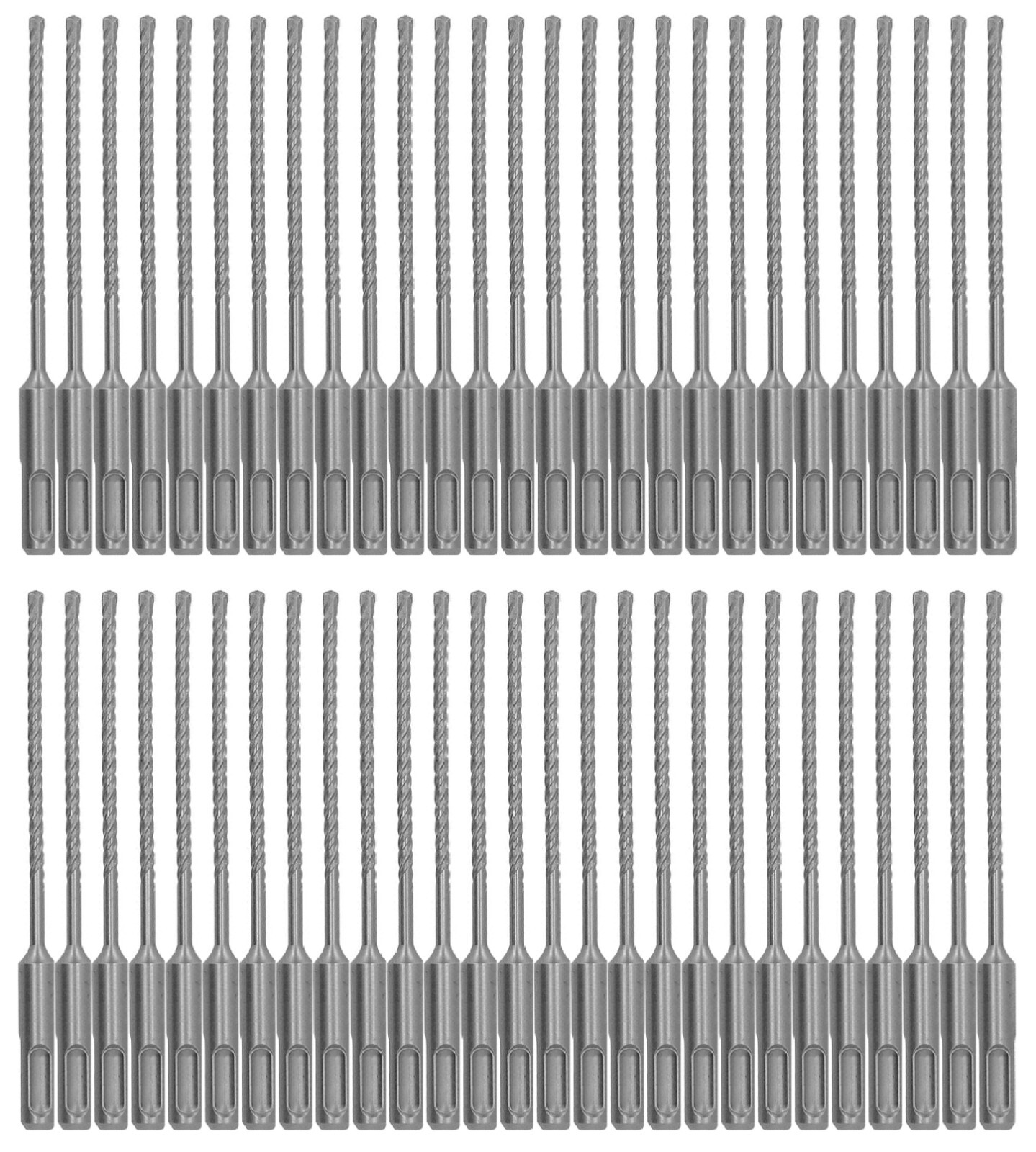 SDS Plus Carbide Tip Rotary Hammer Drill Bit Set for Concrete, 60pcs