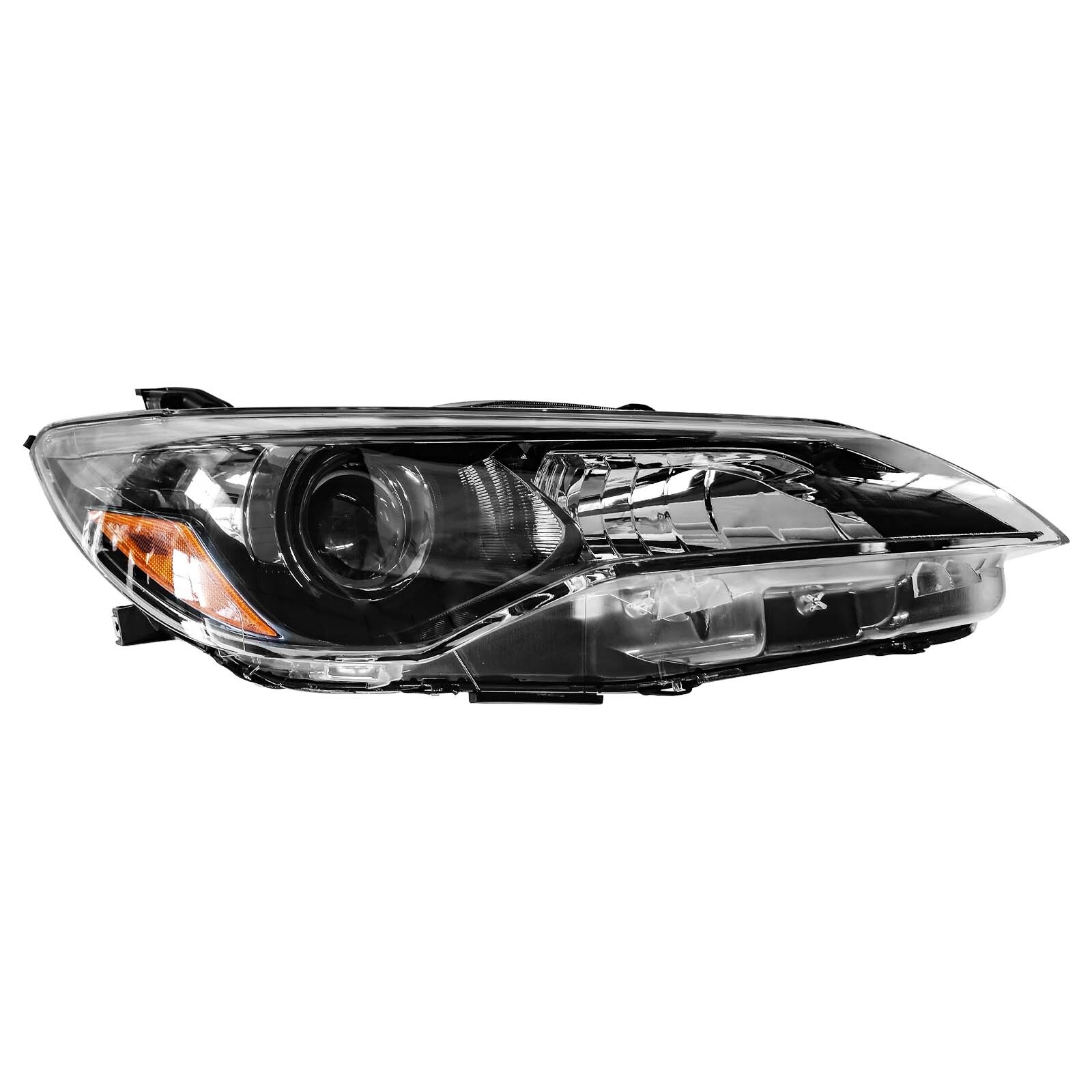 Black Headlight Set For 2015-2017 Toyota Camry LE SE XLE XSE Left+Right Halogen