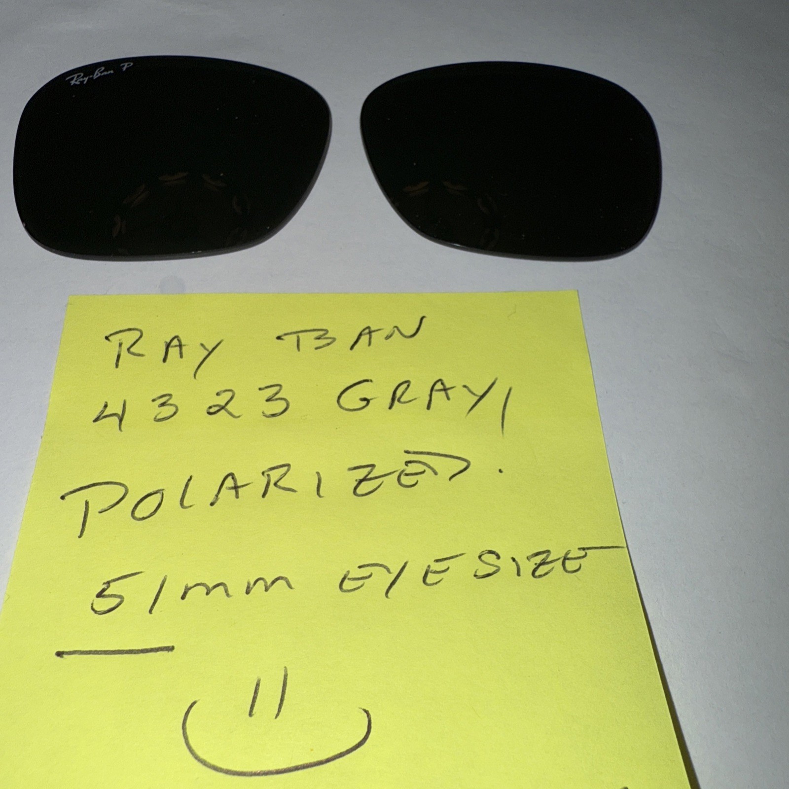 Ray Ban RB4323 Polarized G-15 Green Replacement Lenses 51mm New Authentic