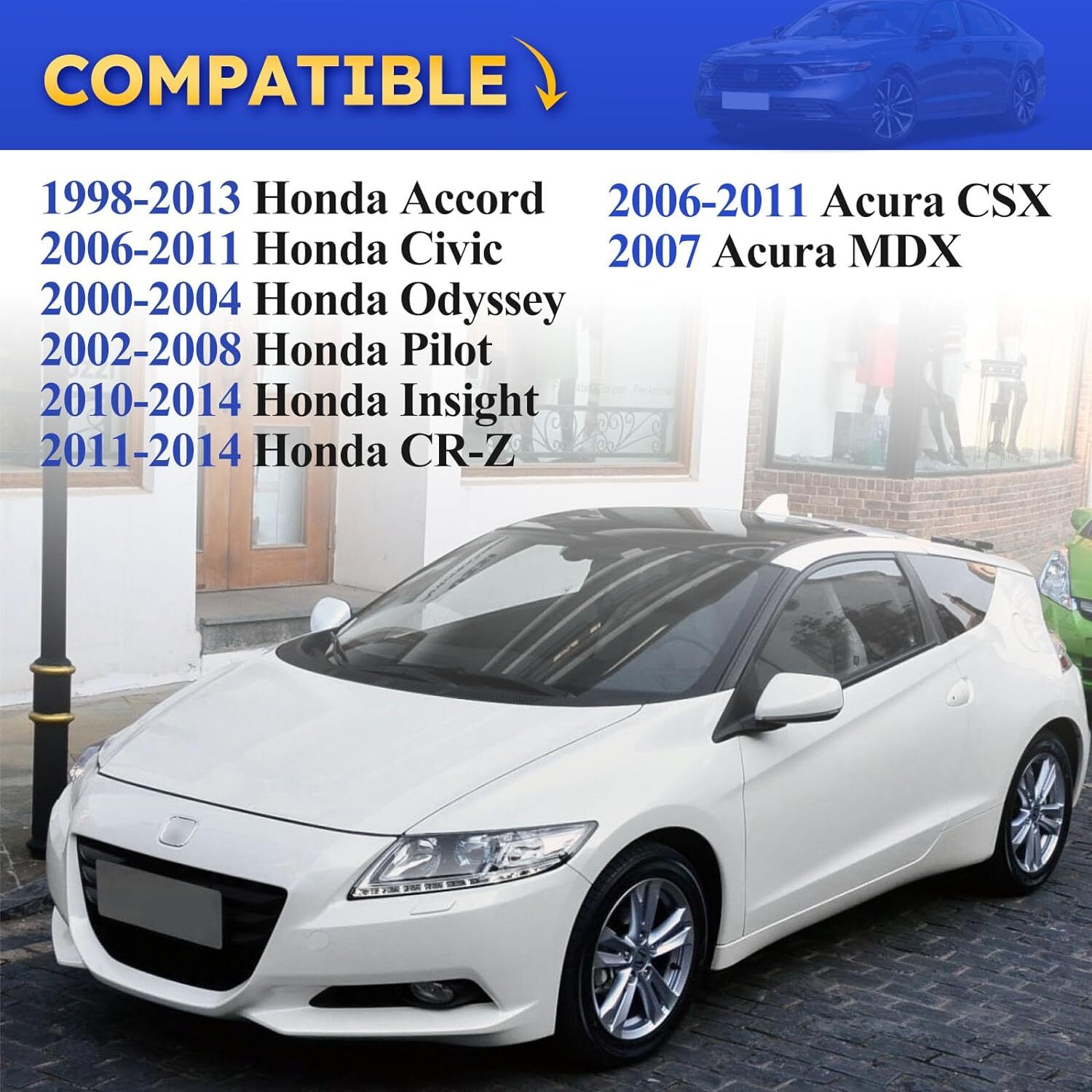 New Interior Rear View Mirror for 2006-2011 Honda Civic 1.8L Coupe & Sedan