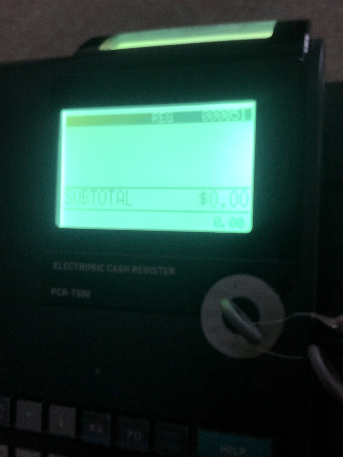 Casio PCR-T500 Electronic Cash Register Thermal Print Manual Drawer Keys Store