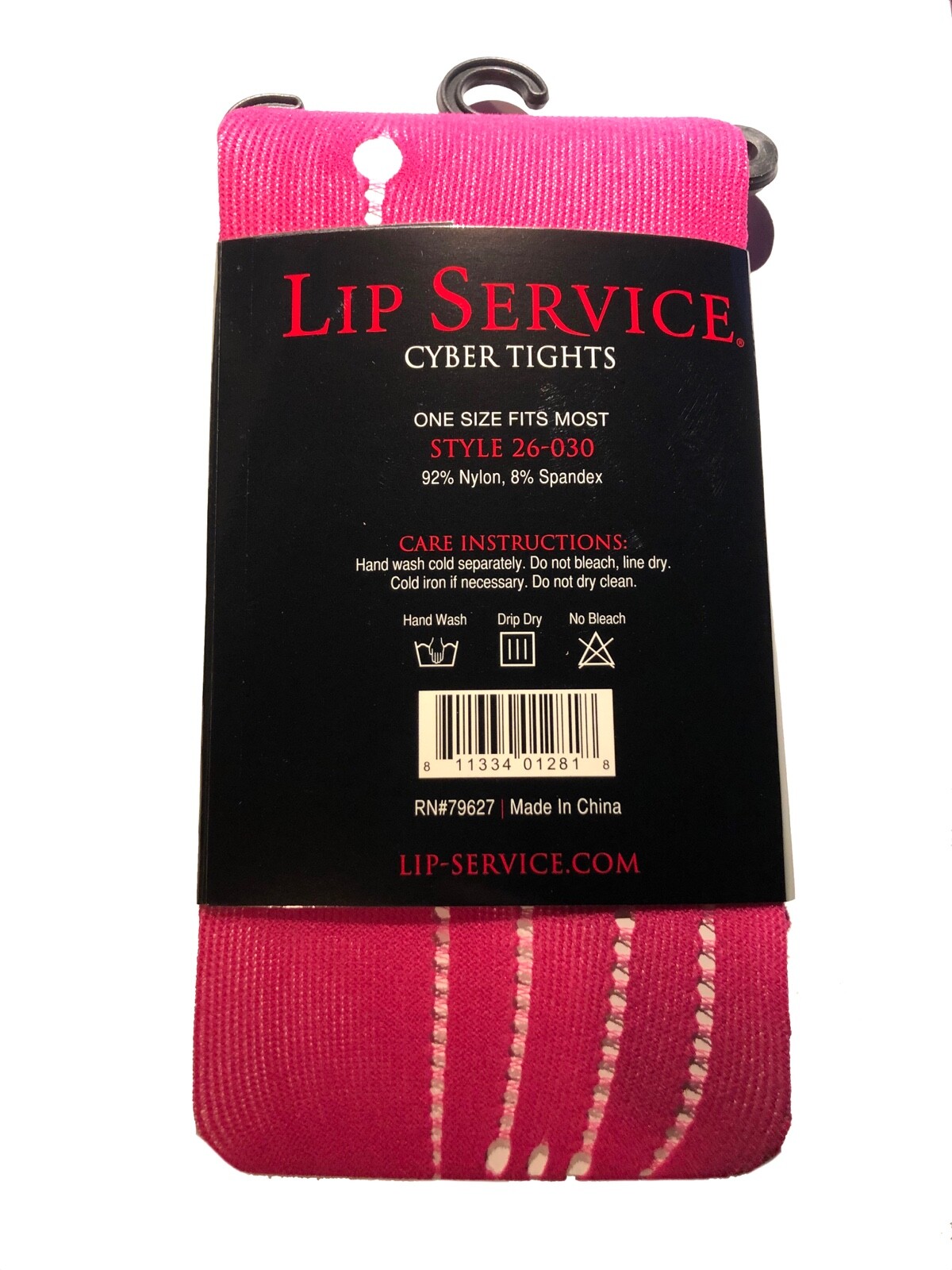 LIP SERVICE Barbie EMO RAVE PUNK PINK CYBER TIGHTS 80S COSTUME HOSIERY HALLOWEEN