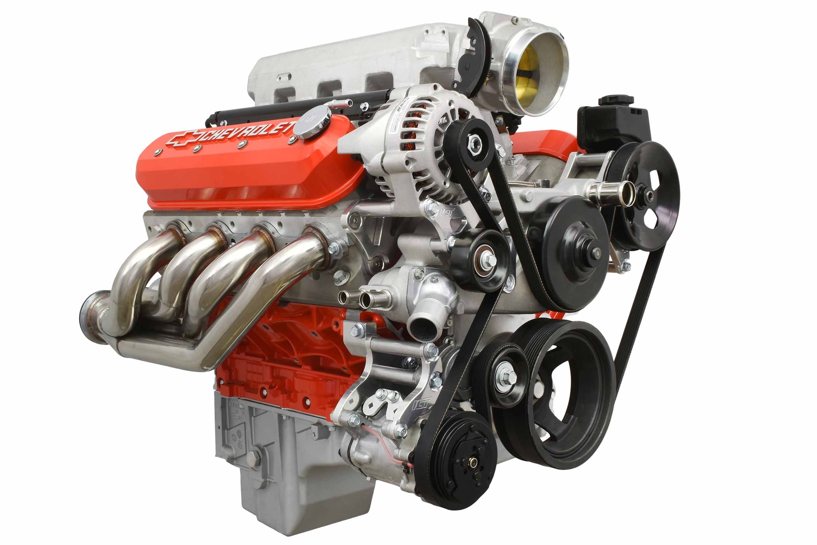 LS Truck Low Mount 6-Rib Sanden 7176 A/C Compressor Bracket