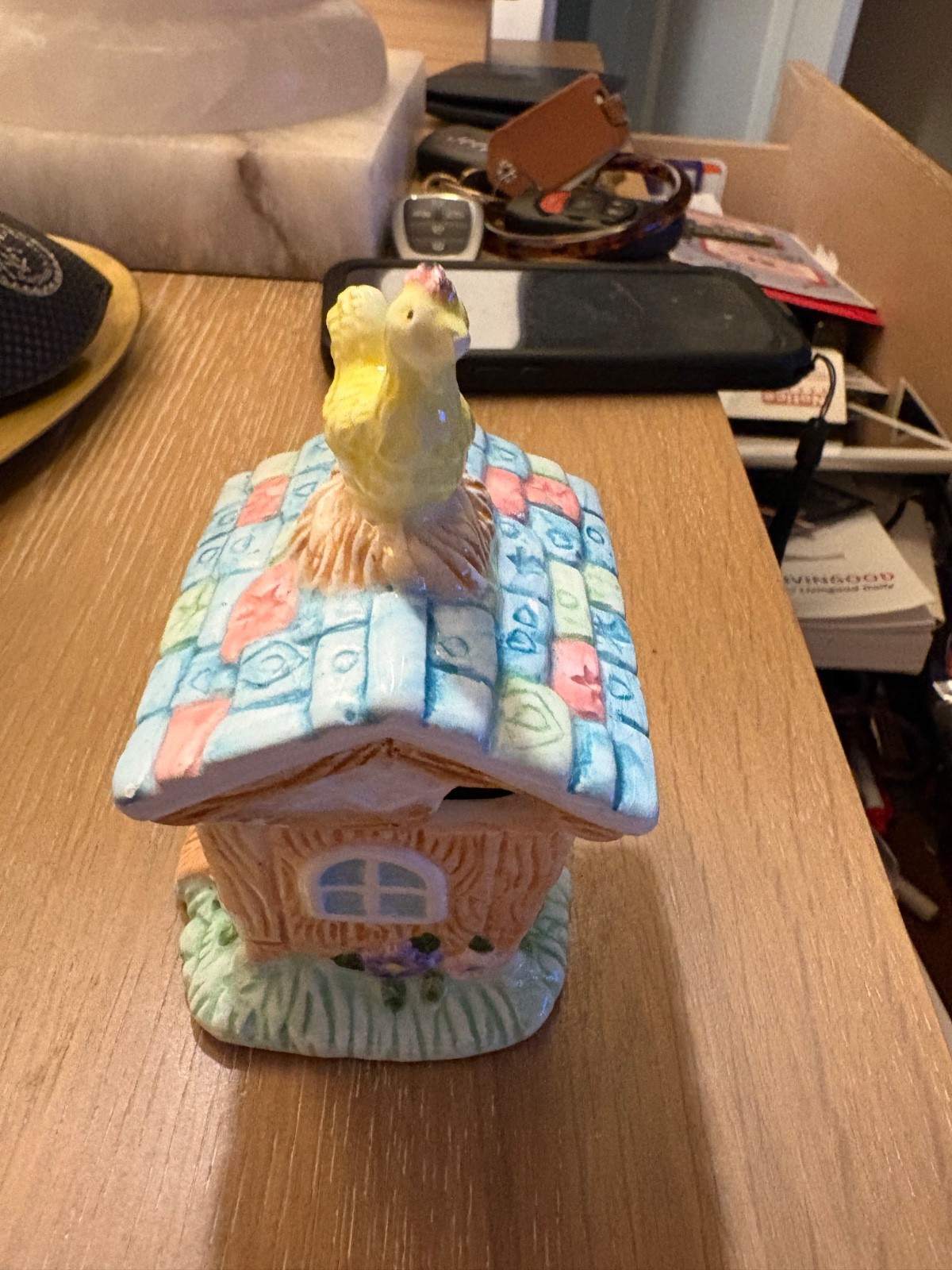 Mercuries 1994 Farm Sugar bowl Kitchen Chicken Hen Coop