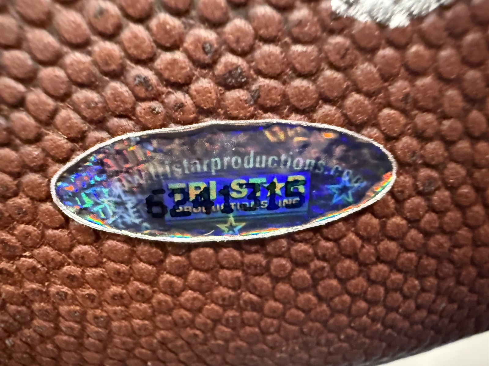 Bart Starr MVP SB I II Signed Autographed The Duke Game Football TriStar COA