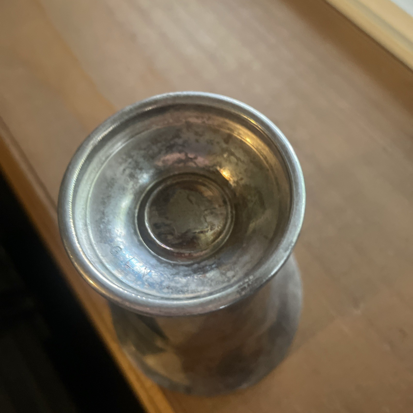 3 NJ Bridge League Club TOP SCORE Vintage Award Trophy Cups 2 GLN Silverplate 4”