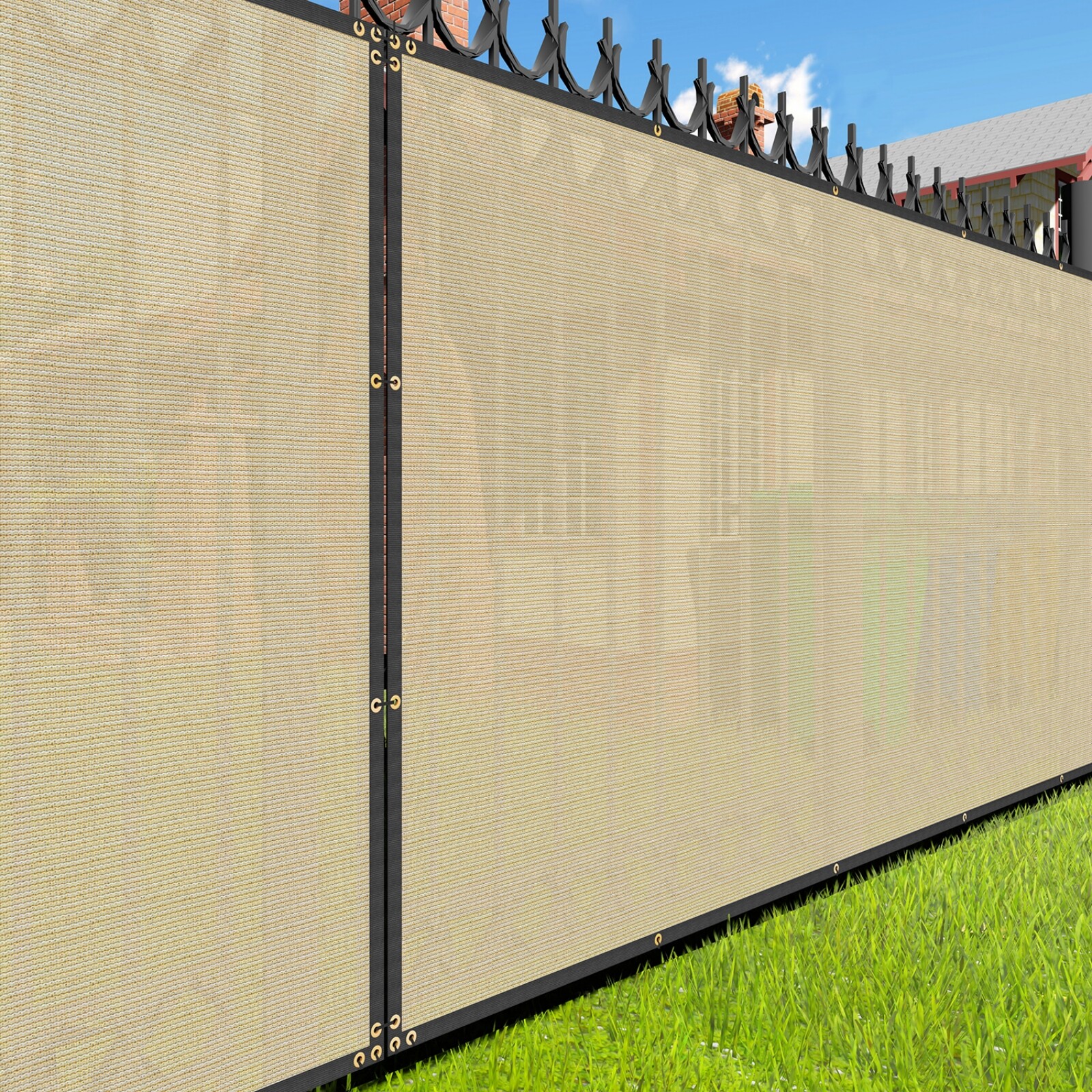 4/5/6/8 ft Privacy Fence Screen Garden Yard UV Windscreen Mesh Shade Net Cover