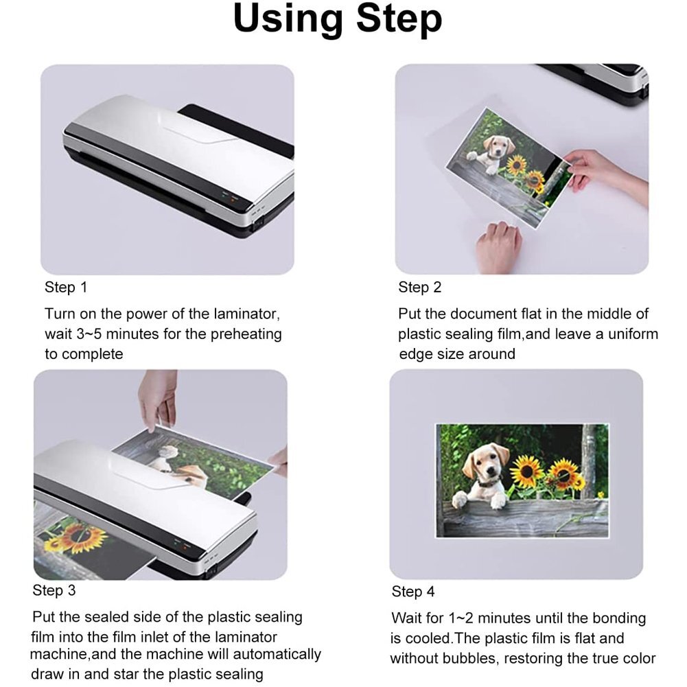 1000 Qty Letter Size Laminator Thermal Laminating Pouches - 9 X 11.5 Sheet 5 Mil