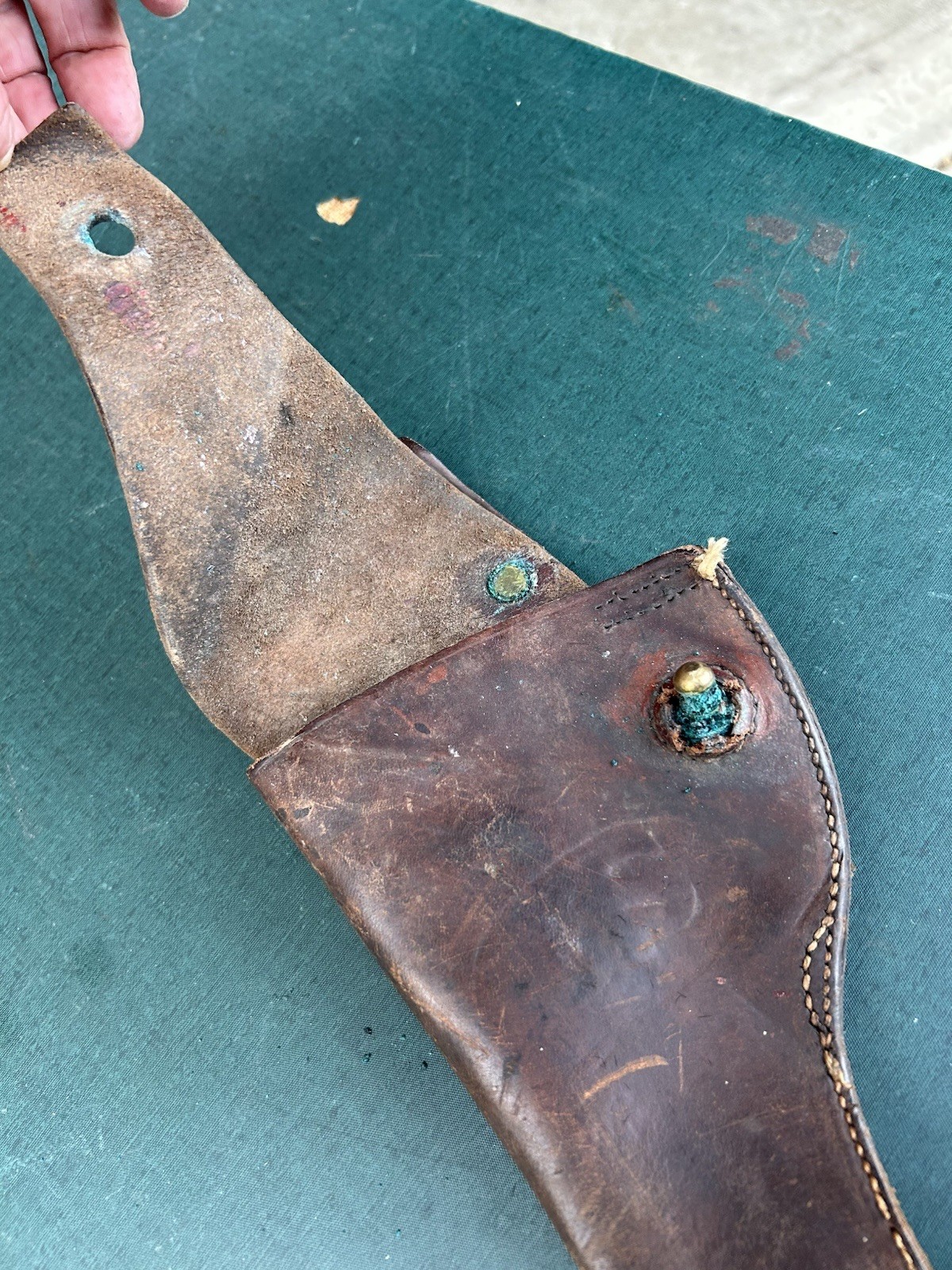 WWI US COLT / SMITH & WESSON MODEL 1917 REVOLVER HOLSTER-MARKED W O D 1918