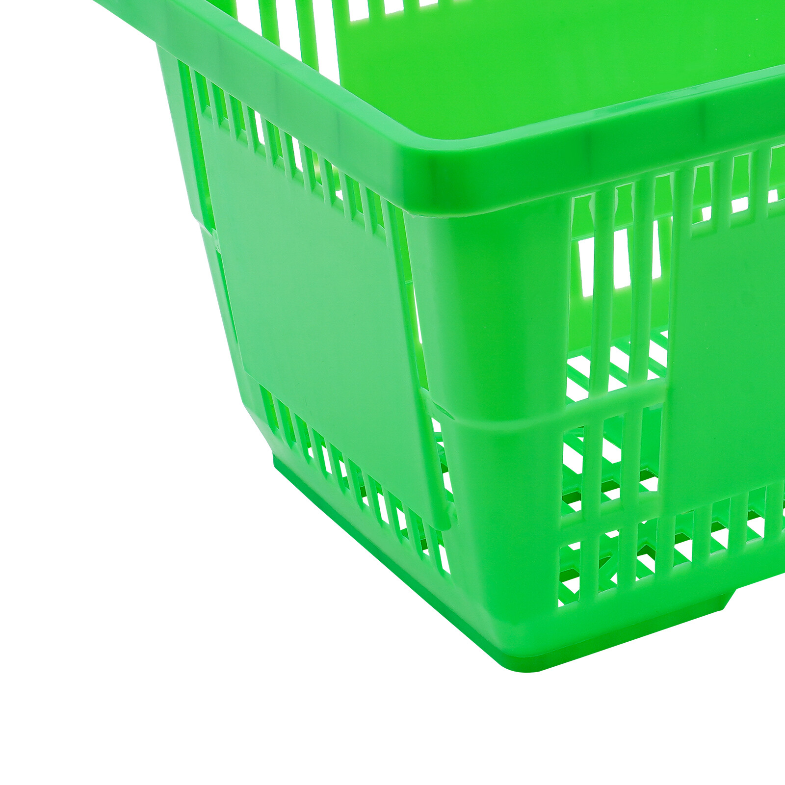 12PCS 28L Mesh Shopping Baskets with Handles Plastic Shopping Basket Portable