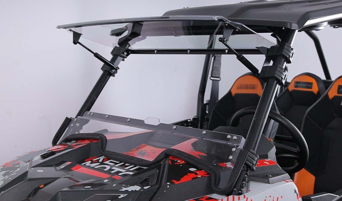 UTV Flip Up Split Front Windshield for 2019-2023 Polaris RZR XP 1000/4 Turbo 4