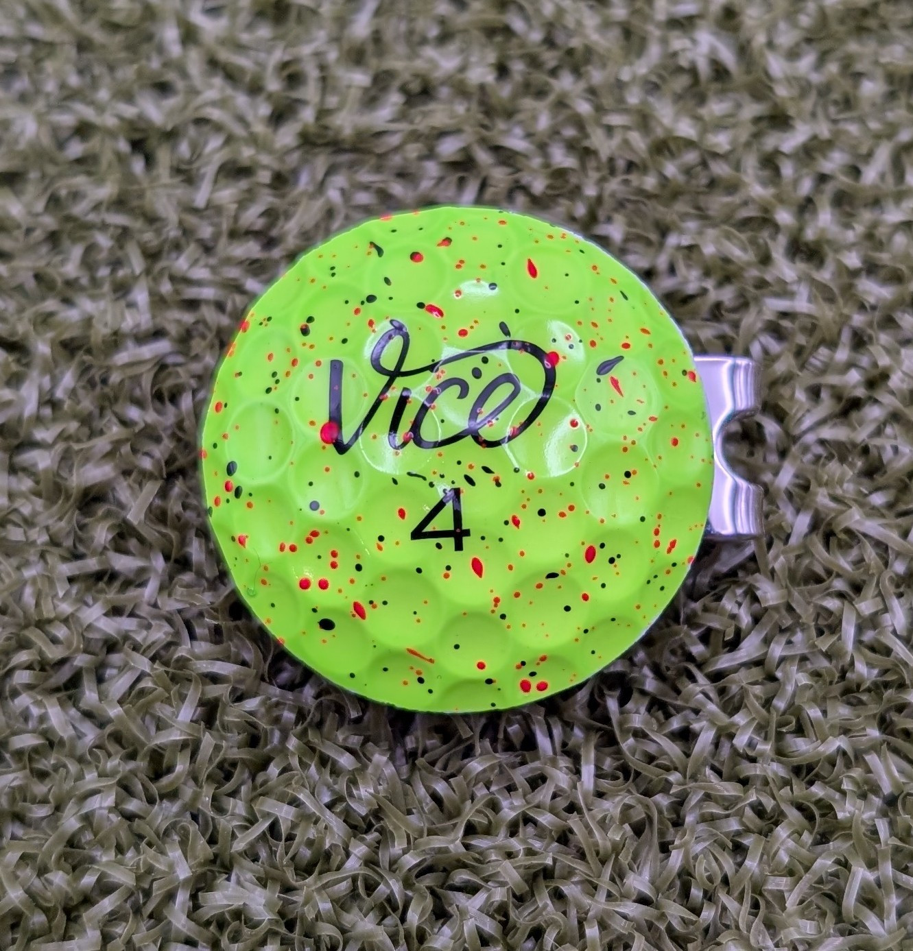 Vice Neon Drip Real Golf Ball Marker With Magnetic Hat Clip Drive Tour Pro Plus