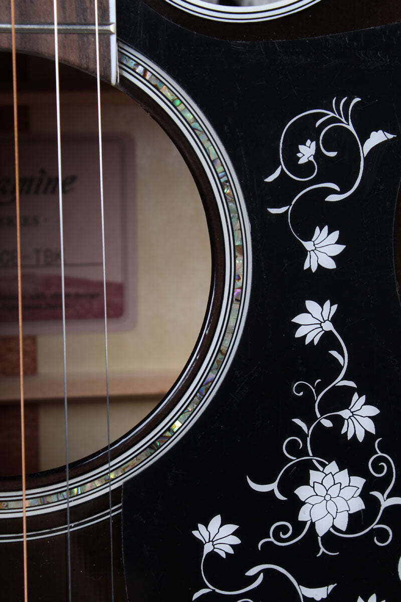 Takamine GN75CE Mini Jumbo Acoustic Electric Guitar Transparent Black Finish