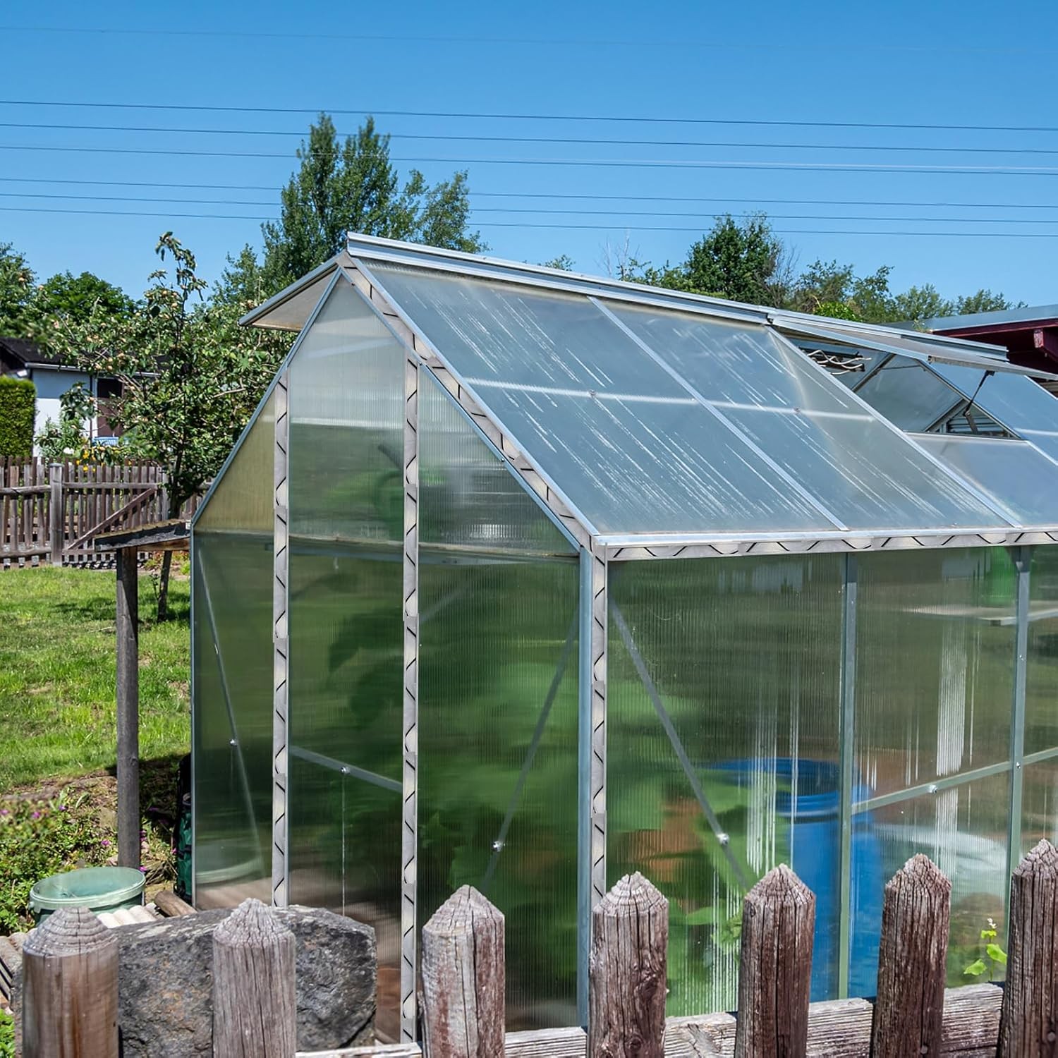 10 Set 6.6 FT Wiggle Wire Lock Channel Greenhouse Spring Channel Aluminum Alloy