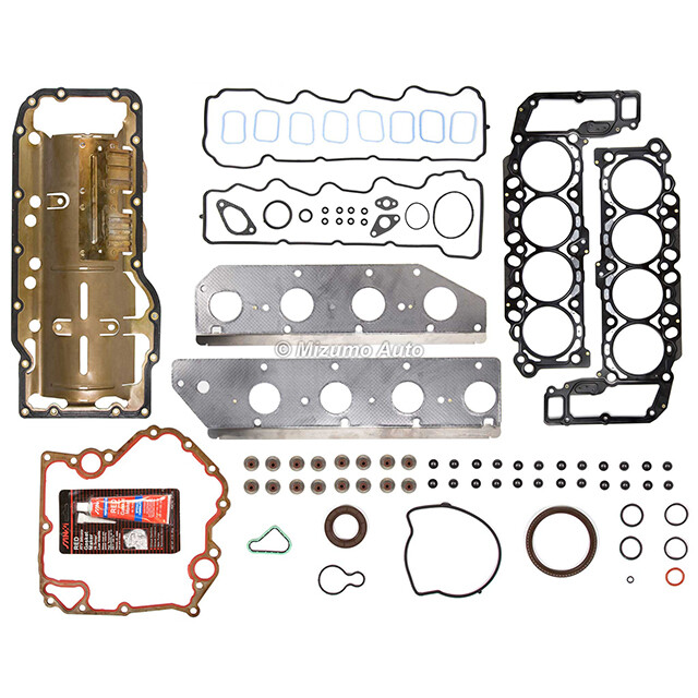 Full Gasket Set Pistons Bearings Fit 08-10 Dodge Ram Durango Jeep Commander 4.7L