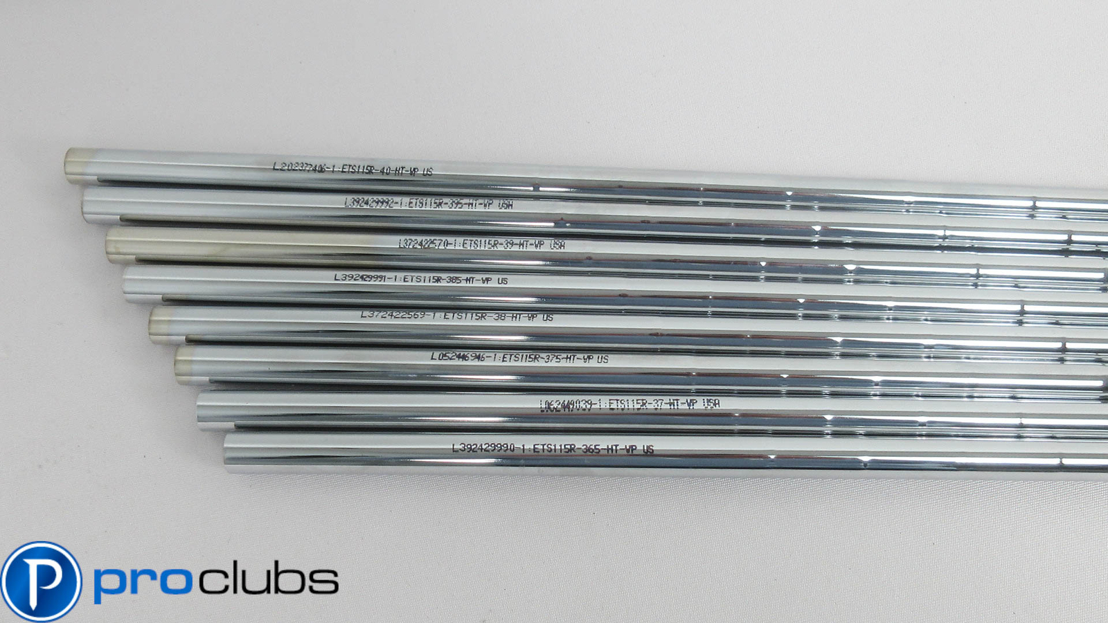 NEW TRUE TEMPER ELEVATE ETS 115 REGULAR FLEX STEEL IRON SHAFTS 3-PW .355 TIP