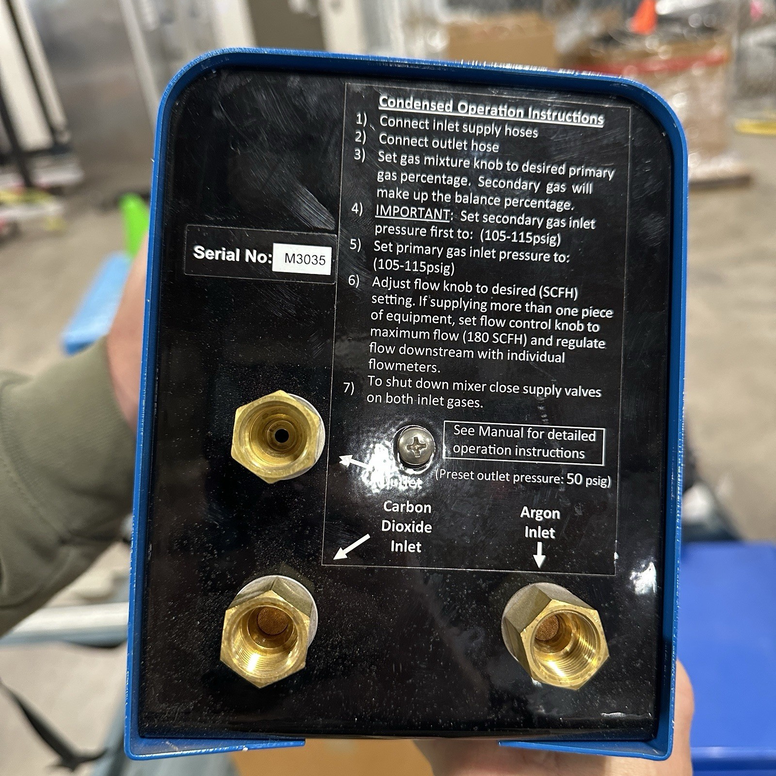 Miller Proportional Gas Mixer Argon/Co2 299-006-1C Welding