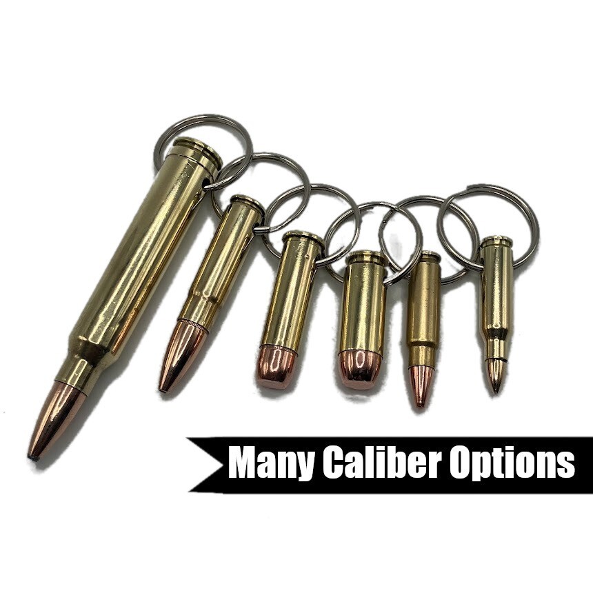Bullet Key Chain, Military, Police, Hunting and Shooting