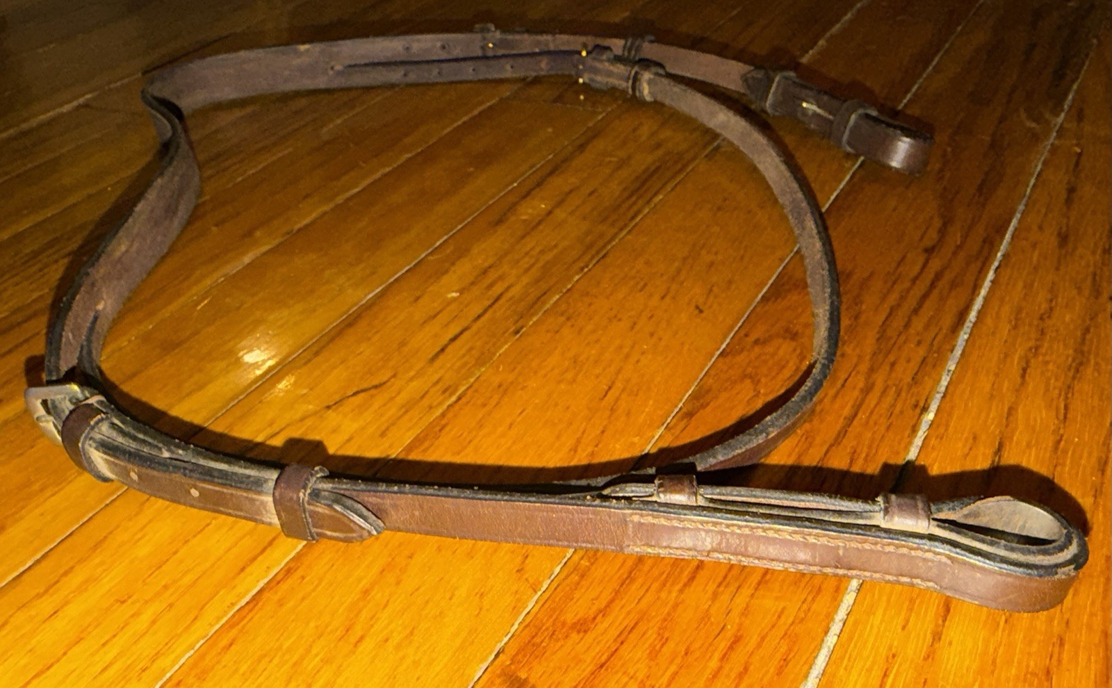 Leather Horse Head Gear and Leather/Nylon Reins