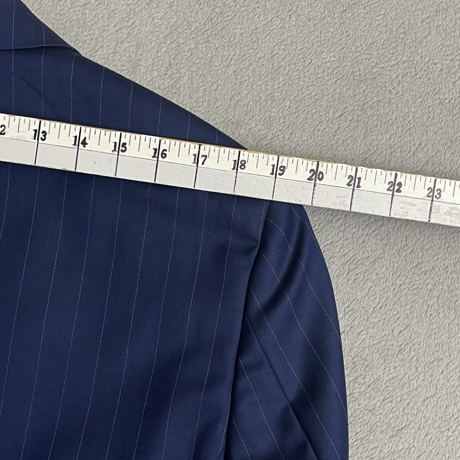 INDOCHINO Yaletown Mens Blazer Sport Coat Jacket Wool 52 Navy Stripe NWT