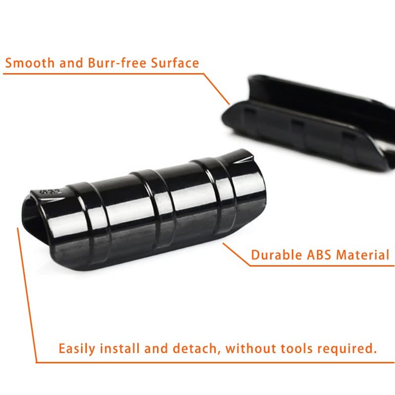 60PCS Greenhouse Clips Greenhouse Clamps Black Plastic Clamps Garden 1 1/4 Inch