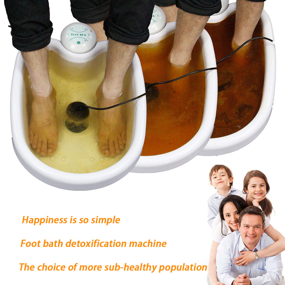 Ionic Foot Bath Detox Machine Ion Metal Spa Cleanse System with Slipper + Tub