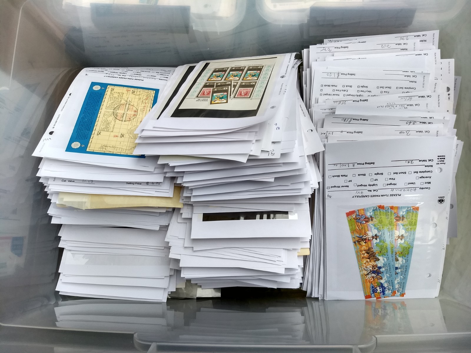 Worldwide Stamp Assortment Used & Mint - 500 Different 70 Countries in Full Sets