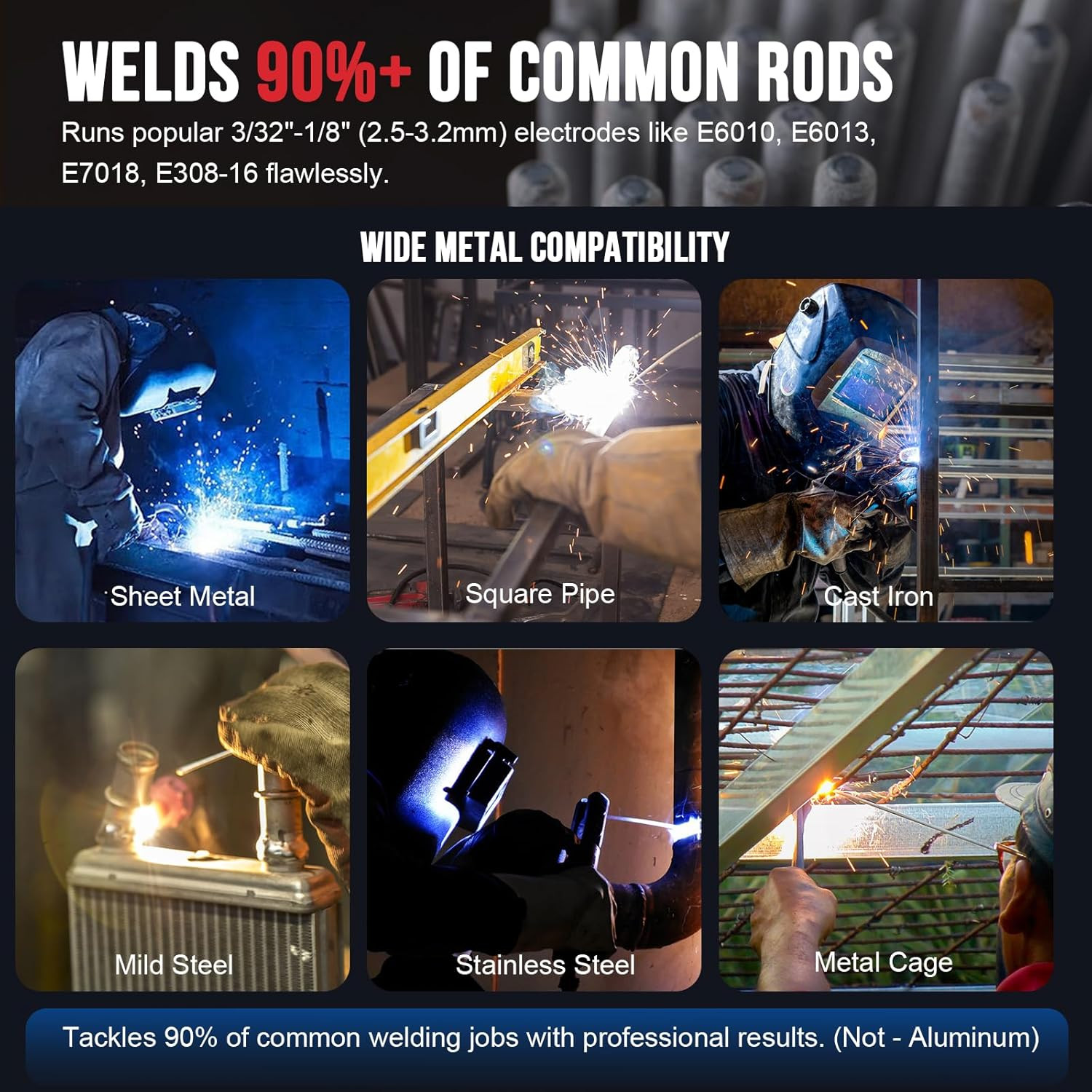 250Amp Stick Welder 110V/220V Dual Voltage, with LED Display ARC Welding Machine