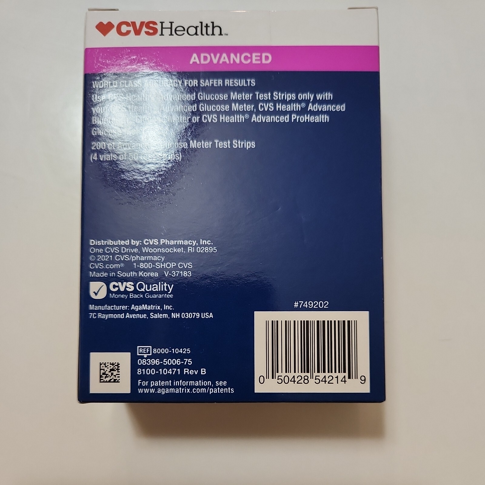 CVS Health Advanced Diabetic Test Strips 200ct Exp 2024+