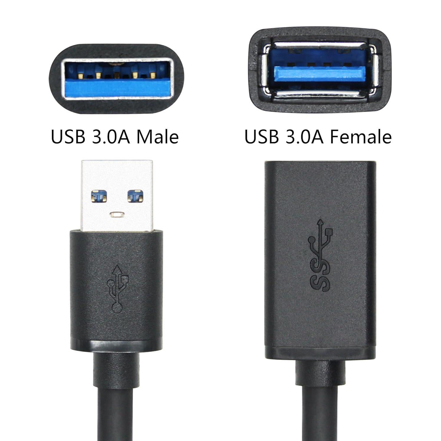 USB3.0 Extension Cable High Speed Extender Cord Adapter TypeA Male to Female Lot