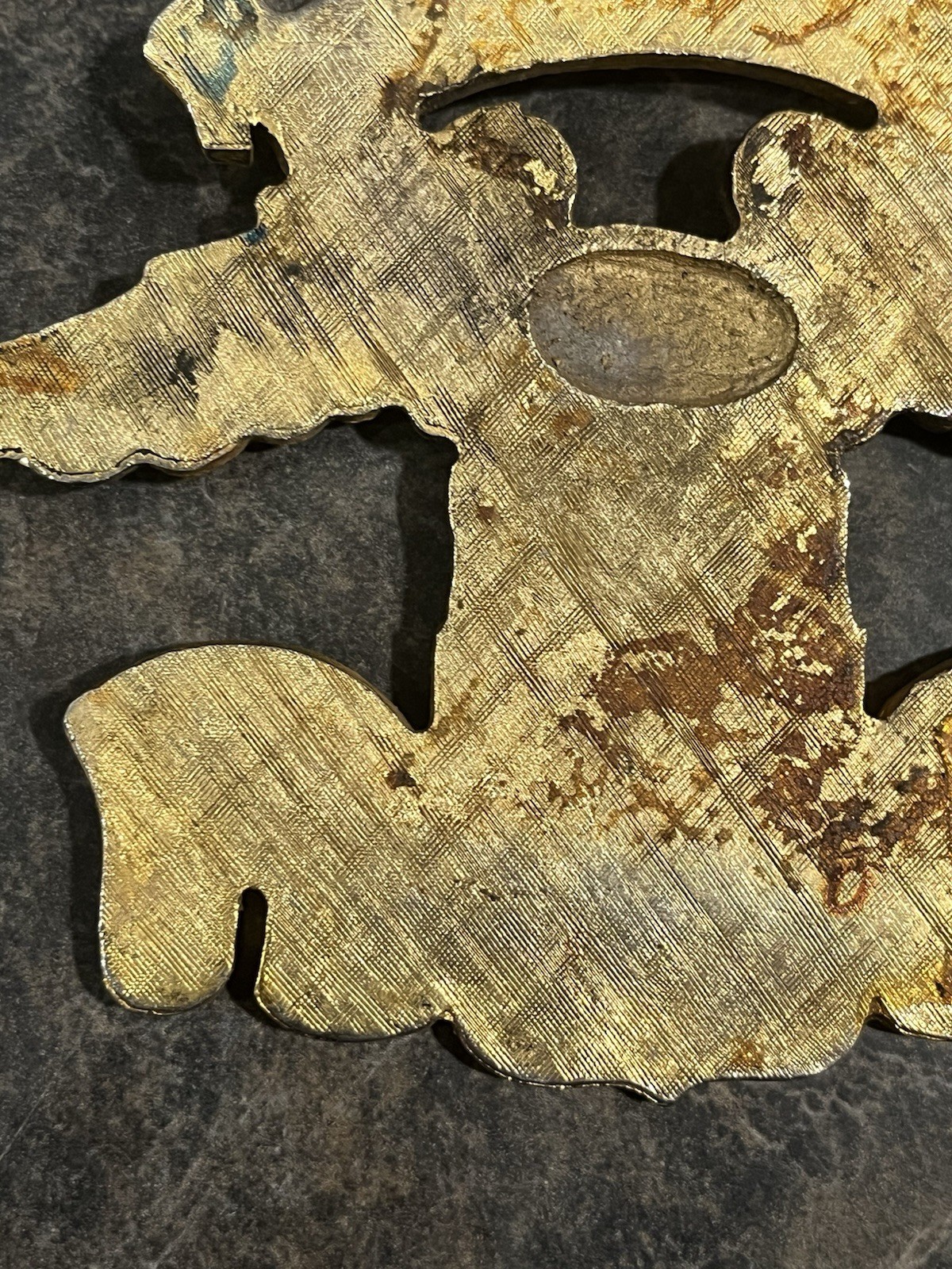 Vintage Damaged Harley Davidson Sissy Bar? Tank Badge Emblem Eat 1903 Eagle Part