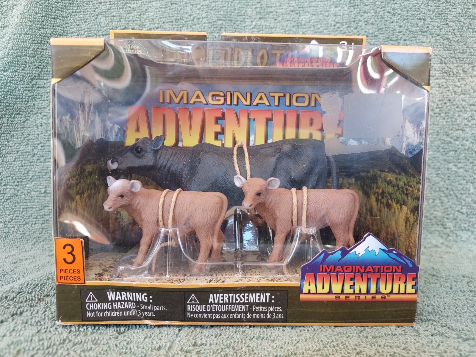 Tree House Kids / Polaris Black Cow With Two Brown Calves - NRFB