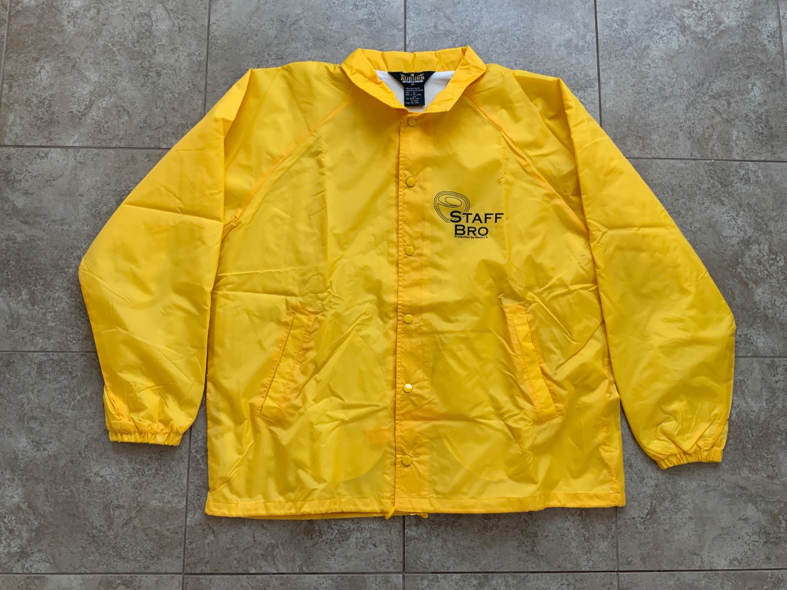 Sector 9 Longboards - "STAFF BRO" Coaches Windbreadker Jacket Mens XL