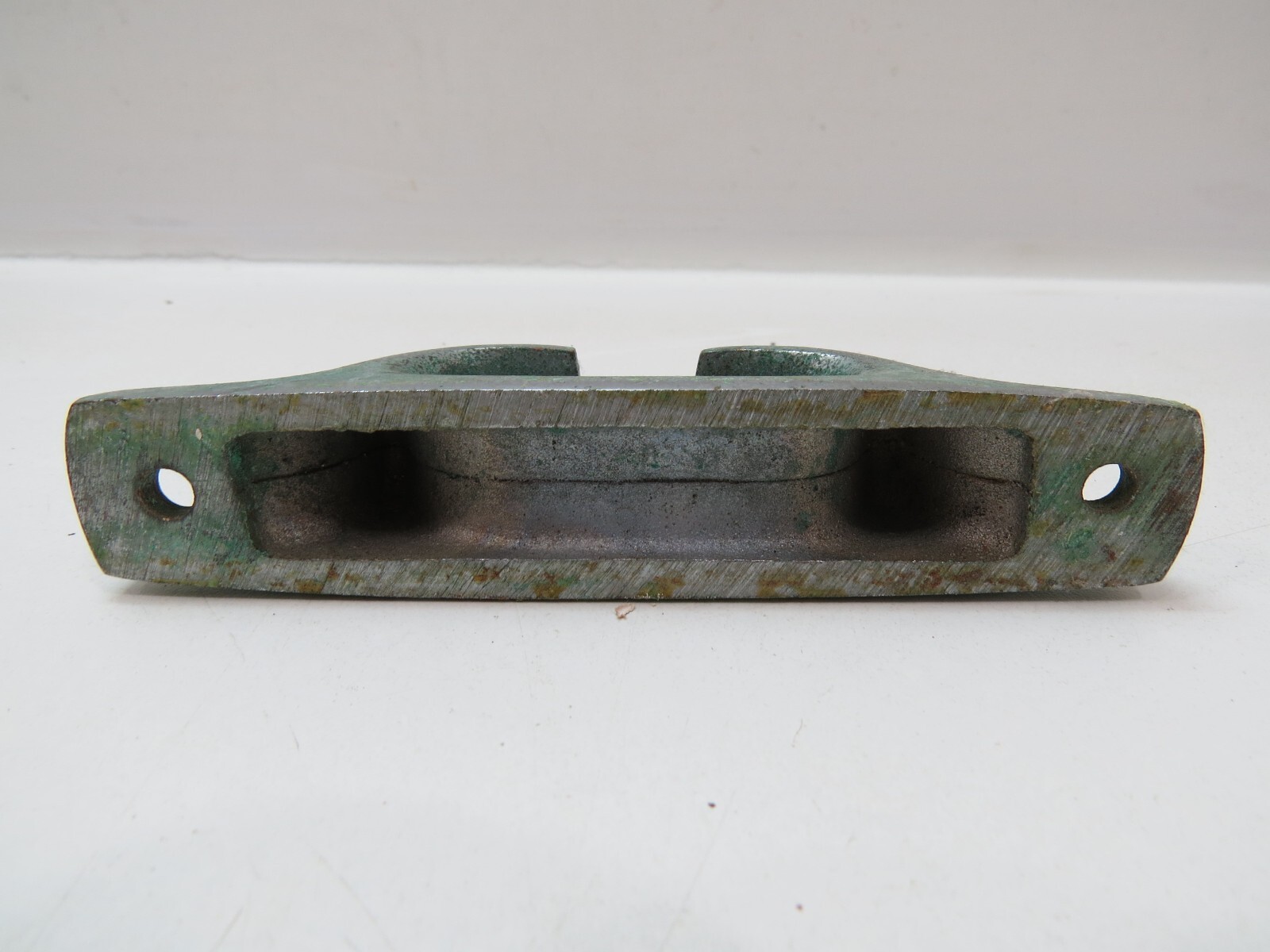 D2C586C 5 Inch Chrome Over Bronze Boat Chock Fairlead Marine