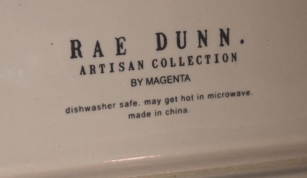 Rae Dunn Large “ Serve “ 15” Long Ceramic Platter Serving Red Line 😊