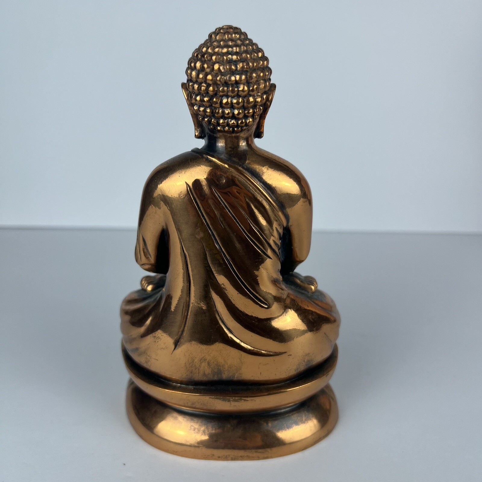 7” Old Tibetan Brass Buddhism Bodhisattva Sakyamuni Buddha Statue