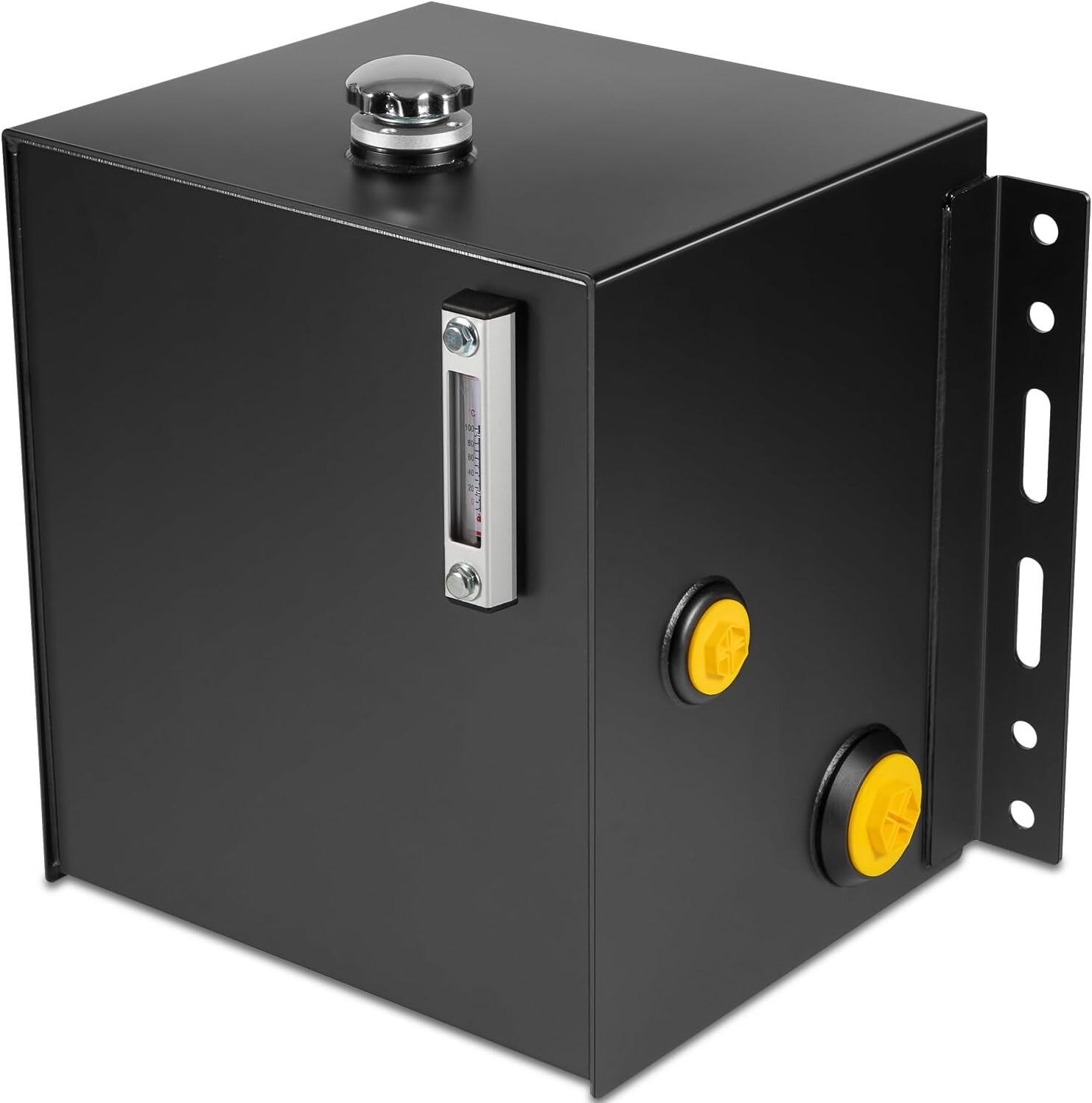 15-Gallon 14 Gauge Steel Hydraulic Fluid Reservoir Tank with Fill Cap Temp Gauge