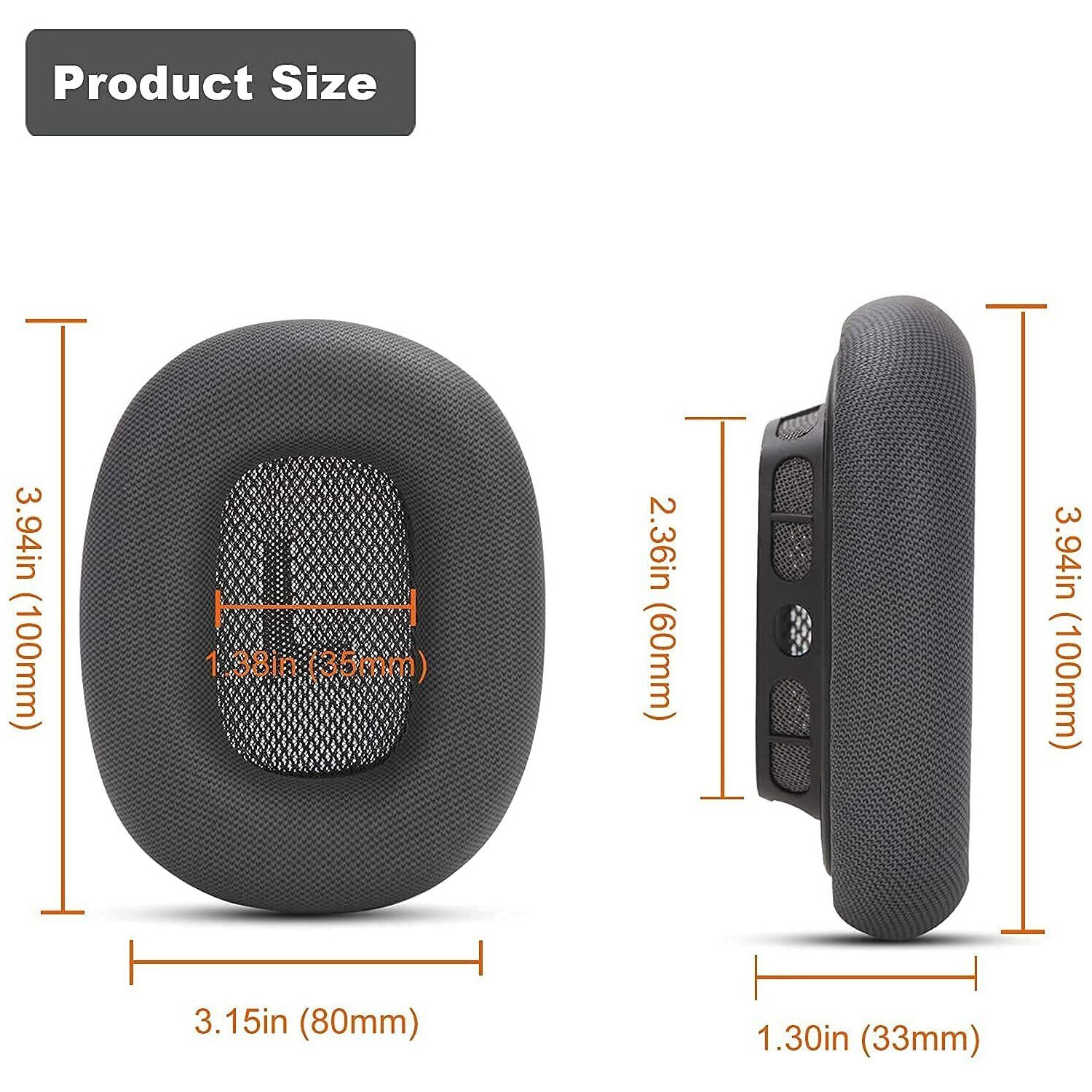 1 Pair Replacement Ear Pads Cushion For Apple AirPods Max Headphones Headset