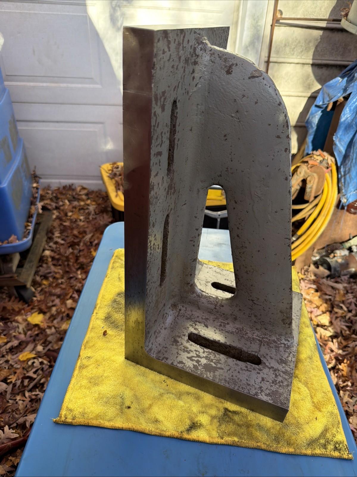 18 X 10 X 10 Slotted Webbed Angle Plate Milling Machine Set Up Fixture Jig Bore