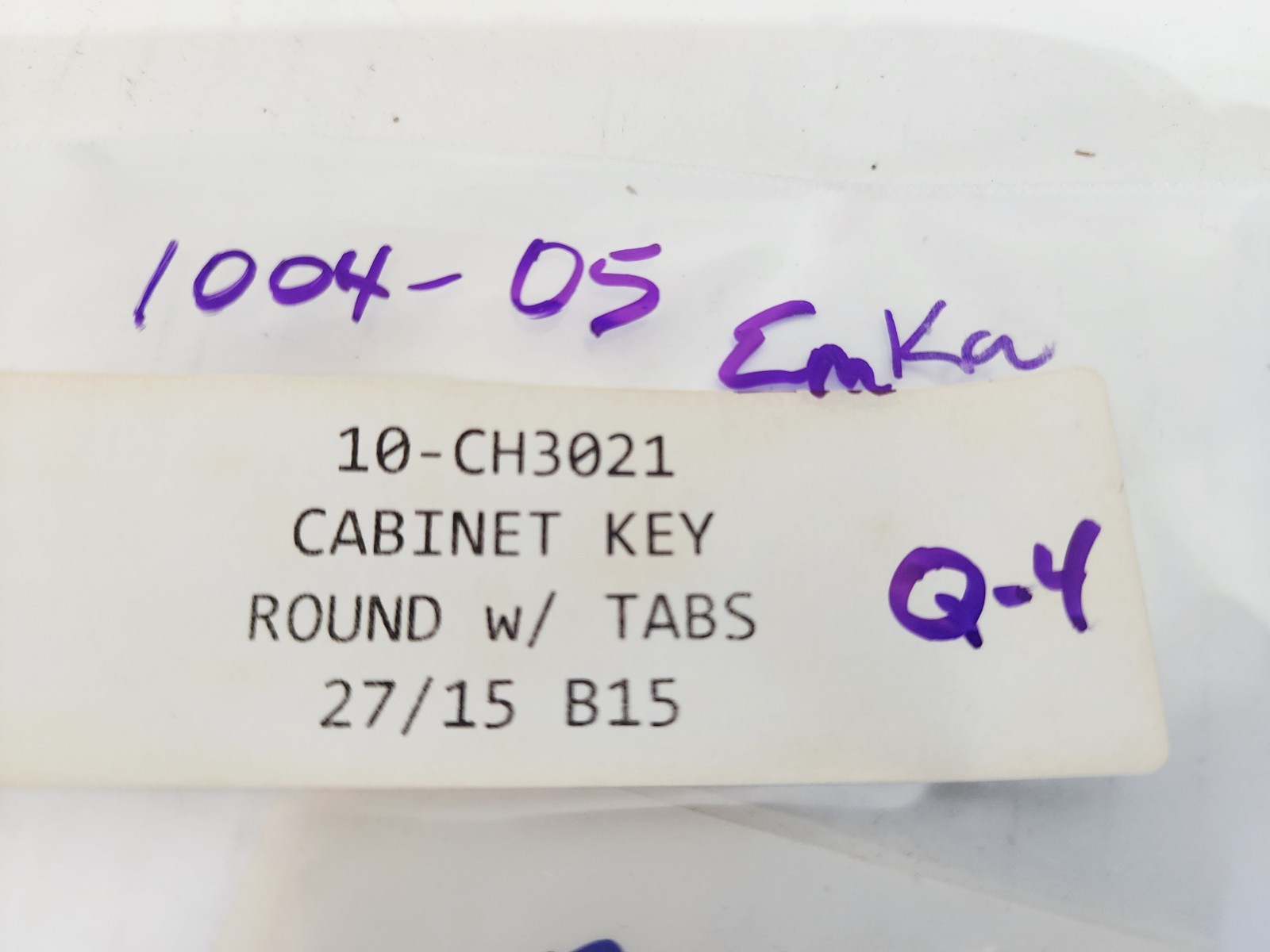 Emka 1004-05 Cabinet Key