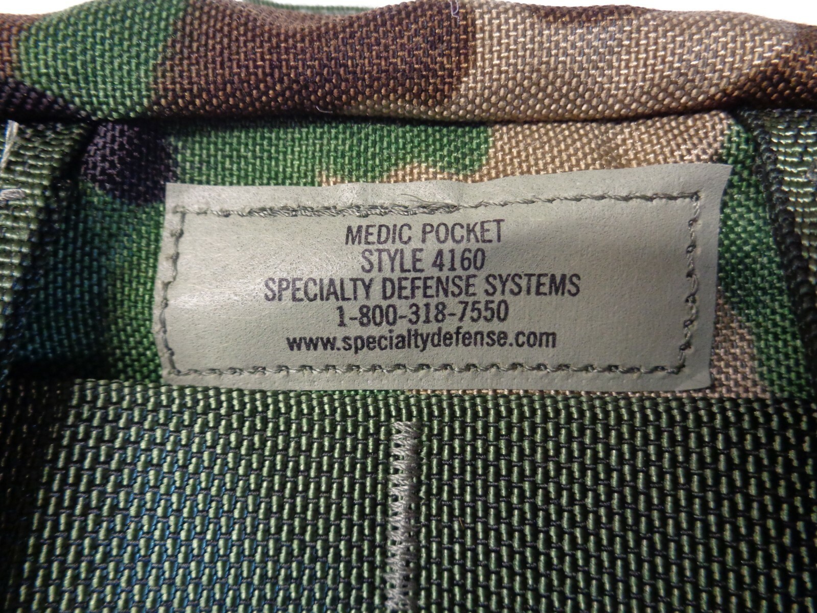 NEW SDS Specialty Defense Systems MOLLE Medic Pocket BDU Woodland Camo