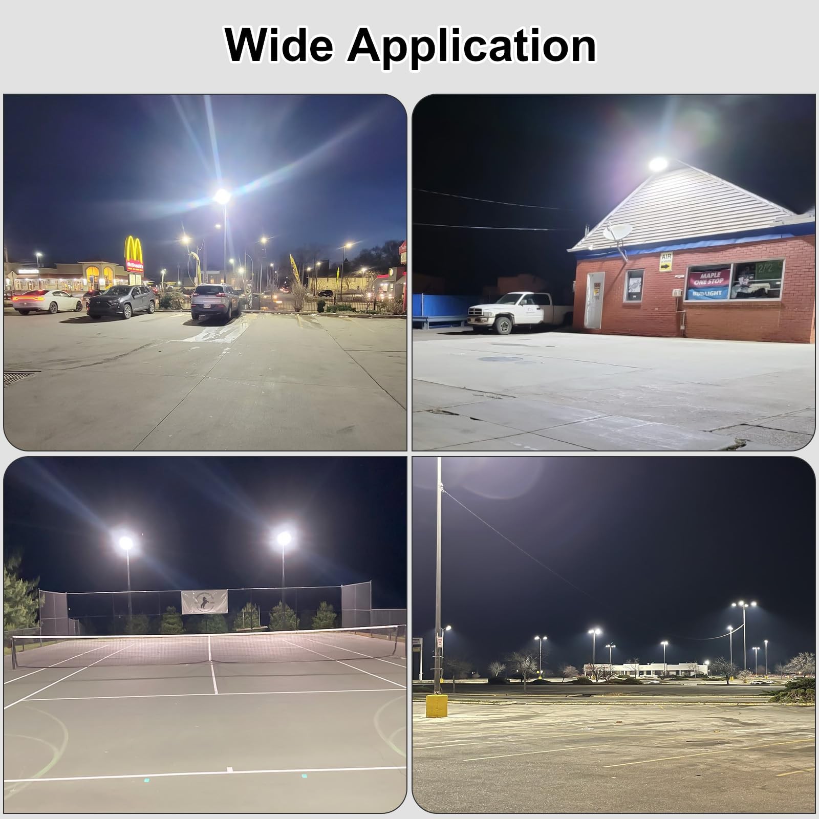 200W LED Parking Lot Light Dusk To Dawn Commercial Shoebox Pole Fixture 28000LM