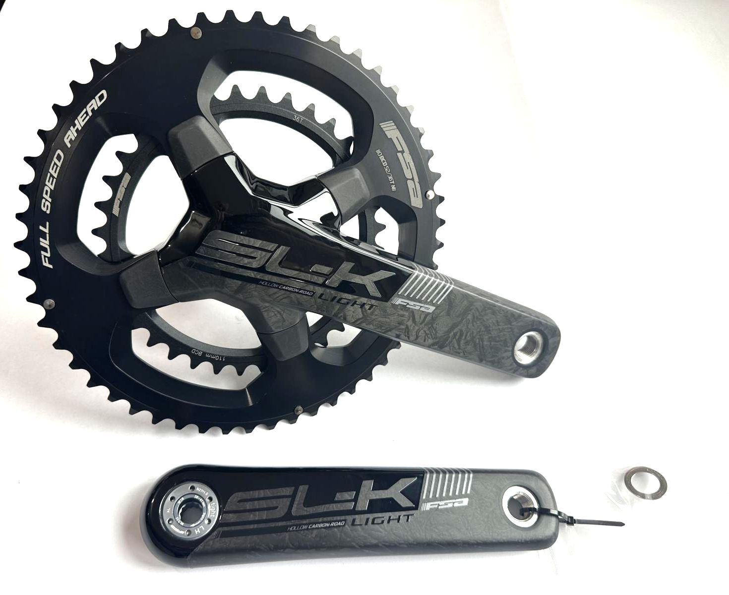 FSA SL-K BB386EVO Carbon Crankset Speed: 11, 30mm, BCD: 110, 36/52, 172.5mm NEW