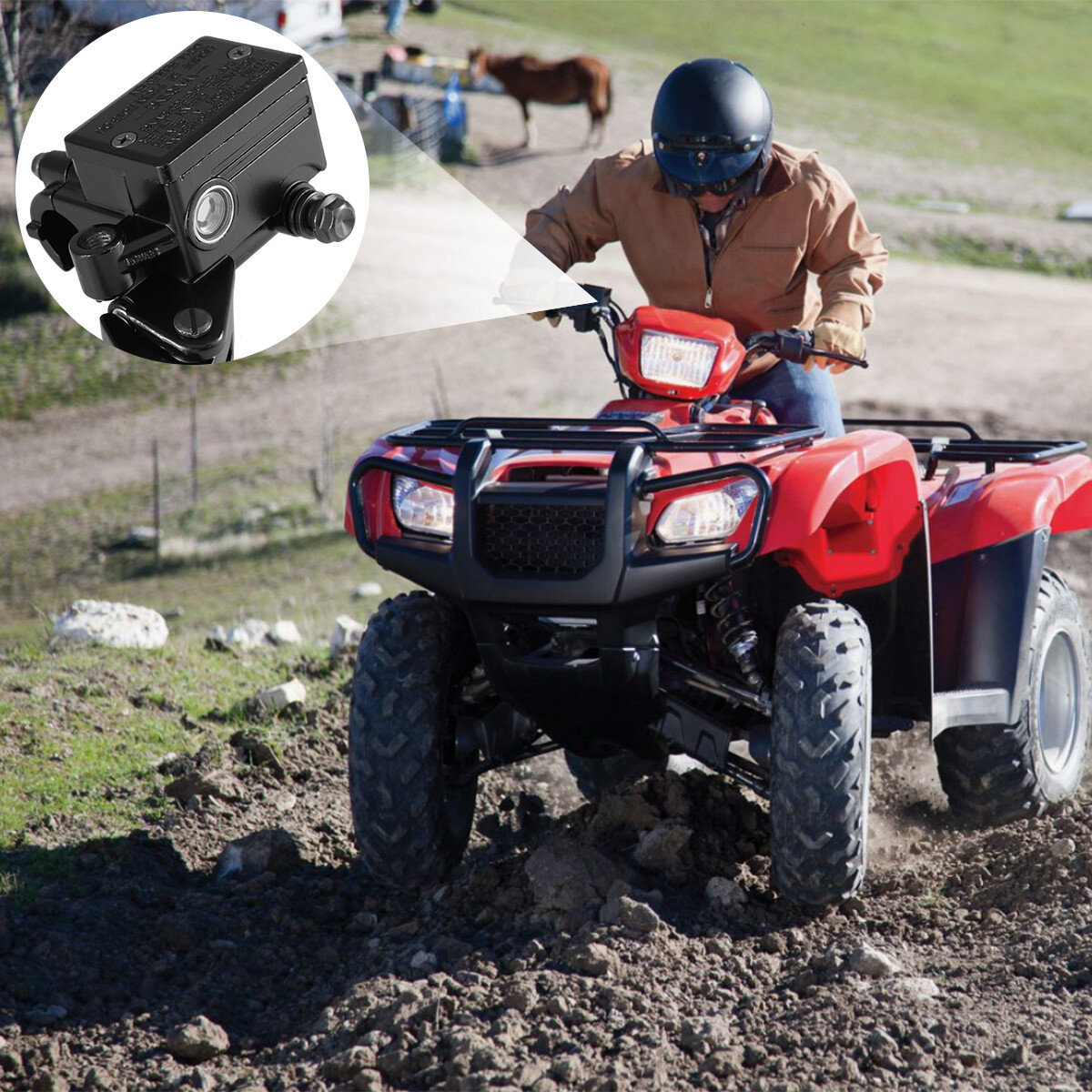 Front Brake Master Cylinder For HONDA FourTrax 125 200 250 300 350 TRX 1985-2000